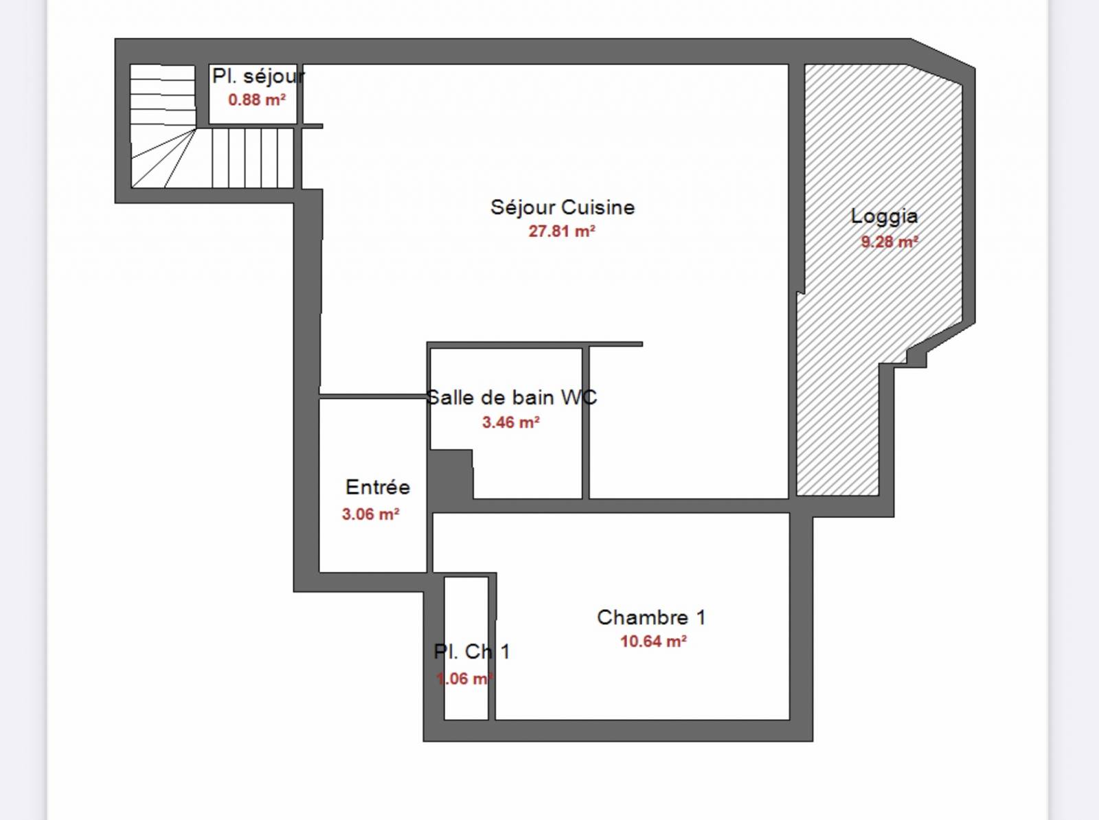 Appartement duplex Type 3 PLAN DE CUQUES  