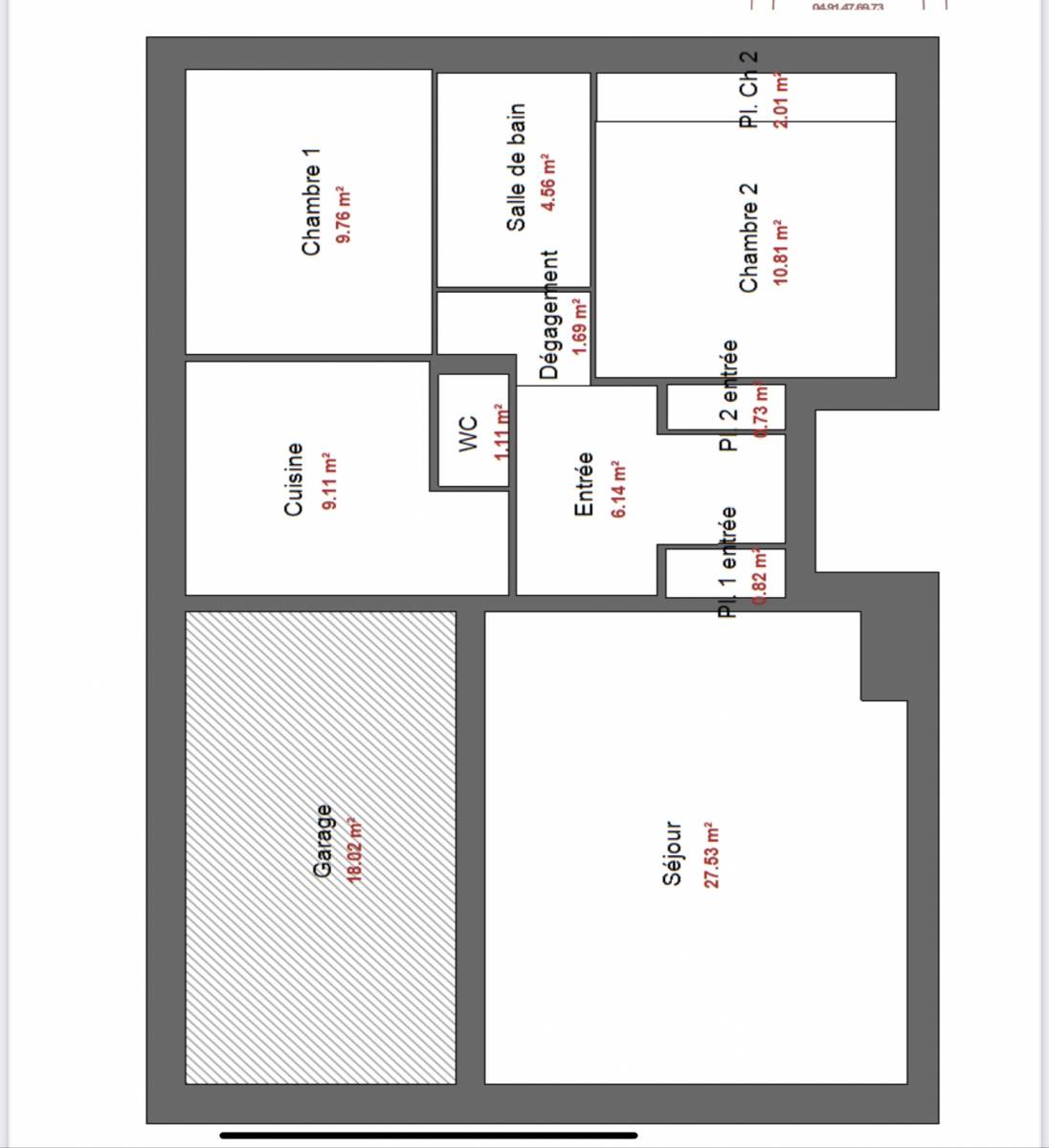 Maison deType 3 Plan de Cuques  
